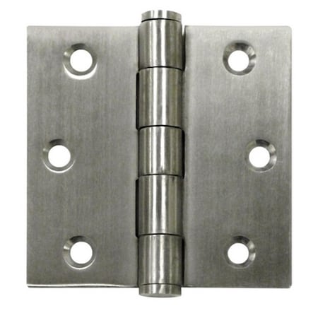 Patioplus 3.5 x 3.5 in. Square Hinge- Satin Stainless Steel, 2PK PA3857684